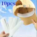 Hat Sweat Absorber Pads – Adhesive Cap Liner Sweatband 10/50PCS Hat Sweat Liner Pads Babs 10pcs-white 10mm