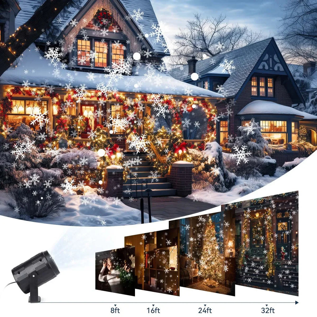 Christmas Snowflake Projector Light – IP65 Waterproof Outdoor Projector Light Babs