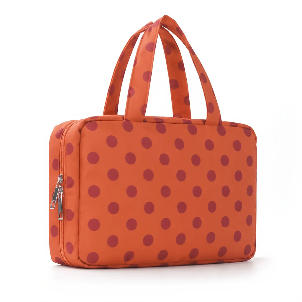 Travel Toiletry Bag with Hanging Hook & Leakproof Compartments Travel Toiletry Bag Babs Orange