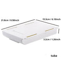 Self-Adhesive Under-Desk Drawer Box – No-Drill Storage Under-Desk Drawer Organizer Babs 1pc L