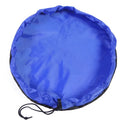 Kids Toy Storage Bag & Foldable Building Blocks Play Mat Kids Toy Storage Bag Babs Blue Diameter 150cm