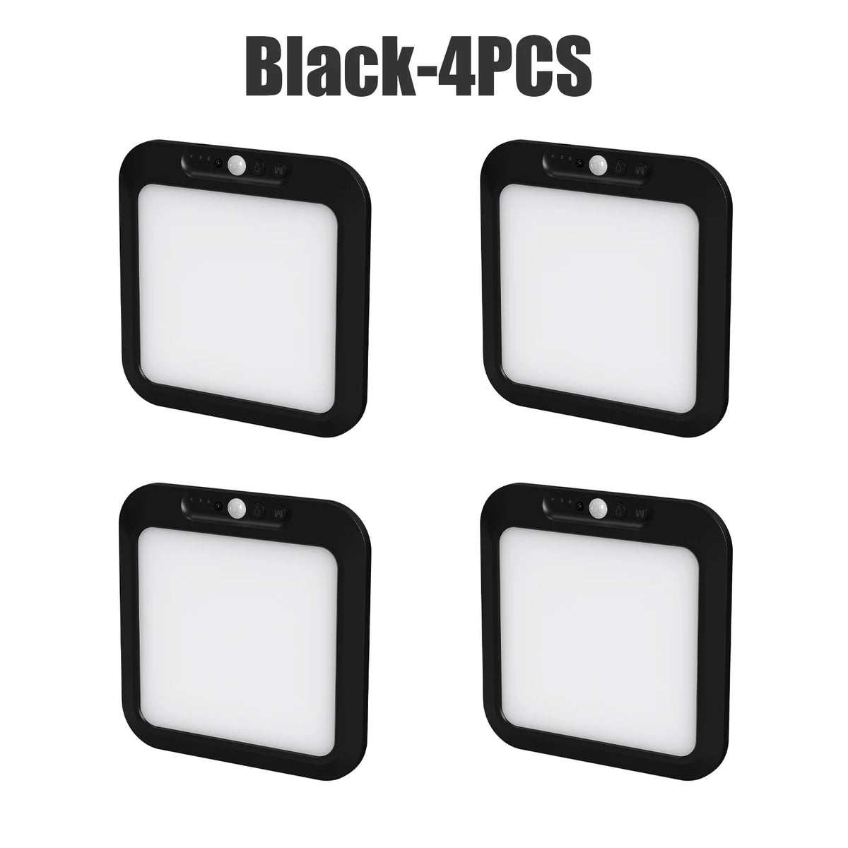 Ultra-Thin LED Motion Sensor Ceiling Light – Auto Induction Lamp Motion Sensor Ceiling Light Babs Black 4PCS