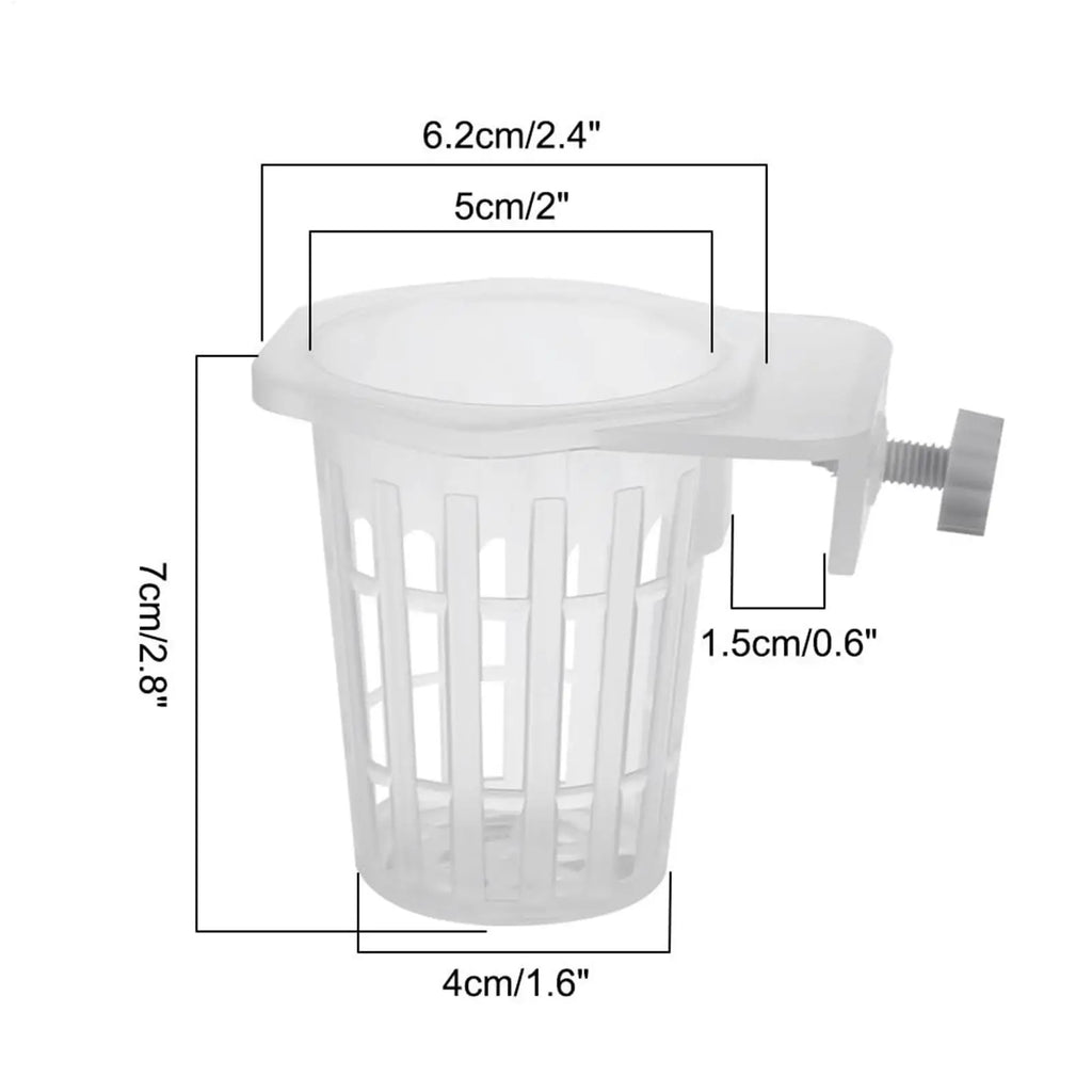 2pcs Aquarium Plant Holder Cups – Hydroponic Hanging Baskets Aquarium Plant Holder Babs