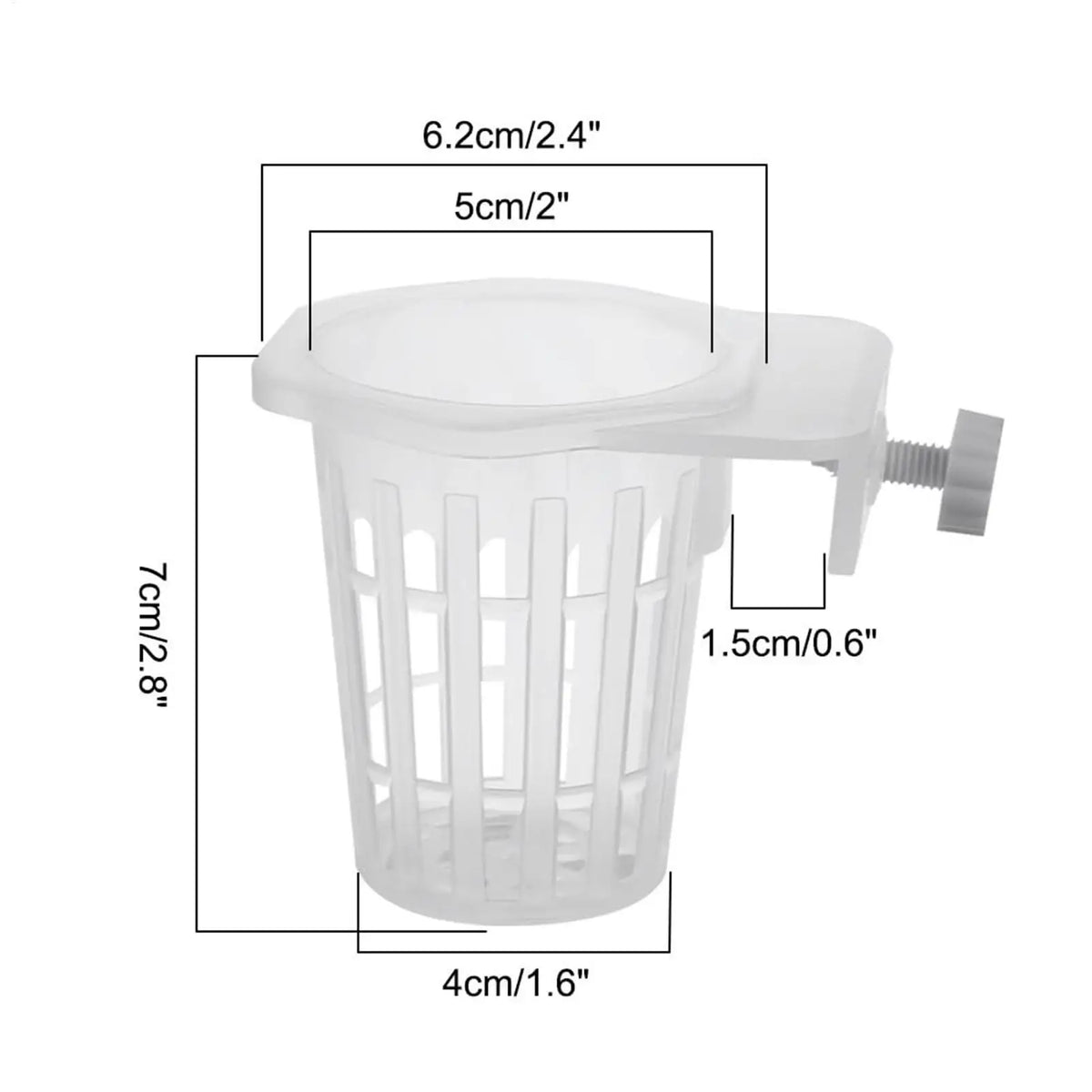 2pcs Aquarium Plant Holder Cups – Hydroponic Hanging Baskets Aquarium Plant Holder Babs