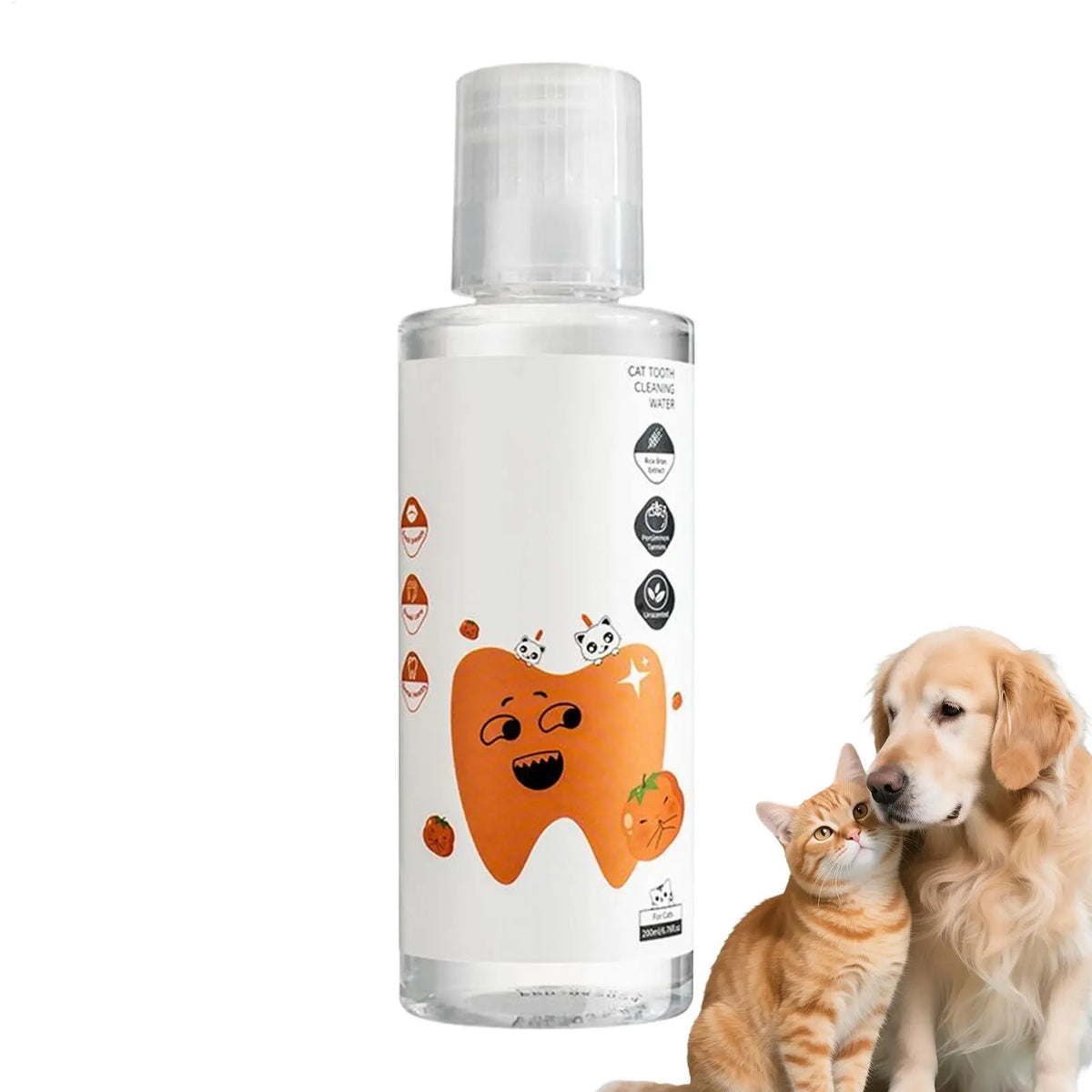 200ml Pet Water Additive – Dog & Cat Breath Freshener Teeth Care Pet Dental Water Additive Babs