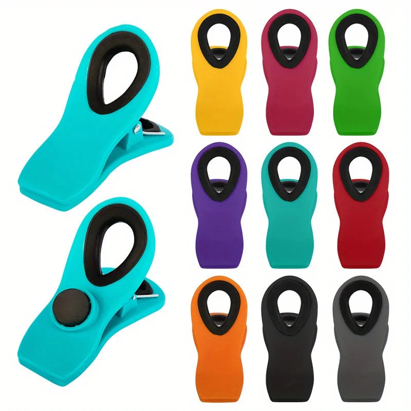 Magnetic Reusable Bag Clips for Food Storage – 3 or 6 Pack Magnetic Bag Clips Babs