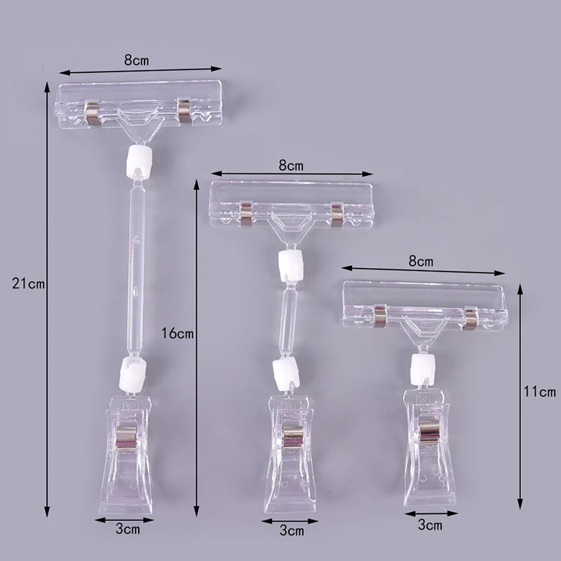 Plastic Shelf Clamp Price Label Tag Sign Display Holder Sign Display Holder Babs