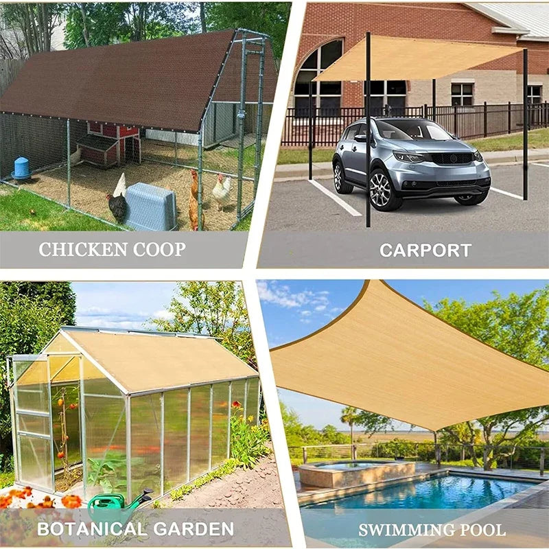 HDPE Outdoor Shade Cloth Net UV Protection – 2x2m & 2x4m Outdoor Shade Net Babs