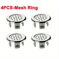4pcs ABS Basin Sink Overflow Cover Ring & Drain Cap Replacement Overflow Cover Ring Babs 4PCS