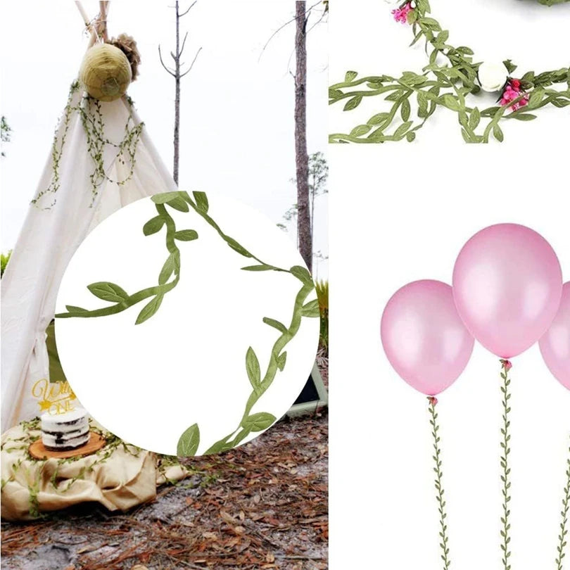 Artificial Leaf Vine Garland 5 & 15M – Wedding & Home Decor Artificial Vine Garland Babs