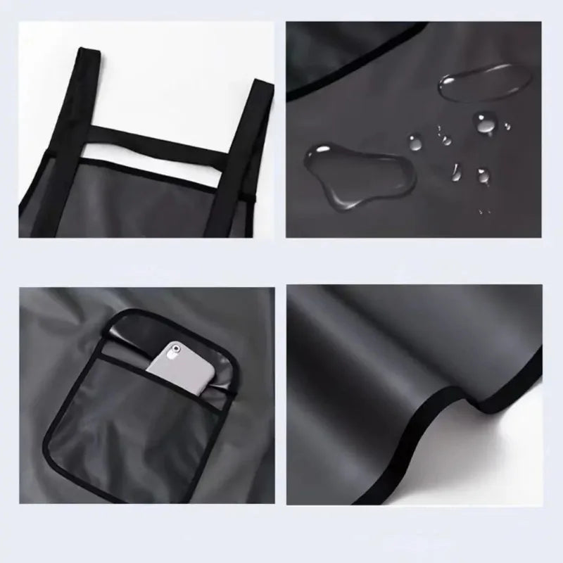 PVC Waterproof Kitchen Apron – Oil & Dirt Resistant, Transparent Kitchen Apron Babs