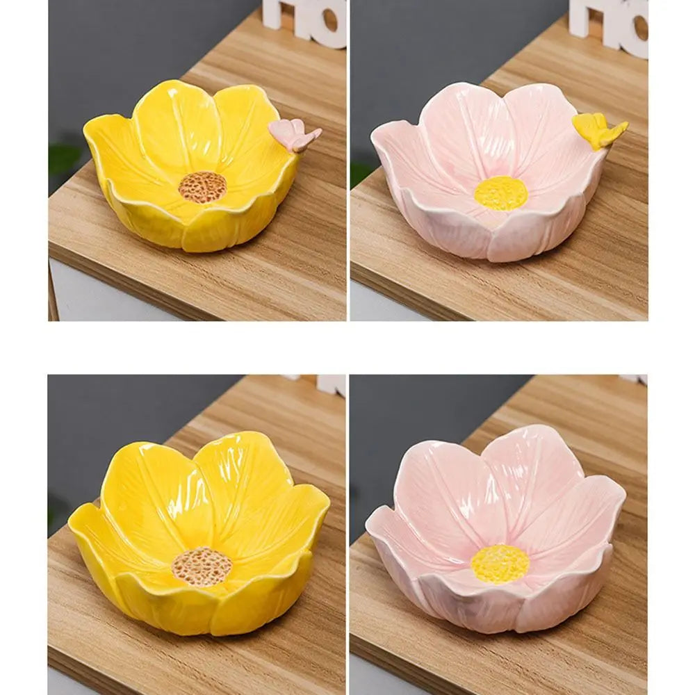 Ceramic Tulip Flower Jewelry Tray & Trinket Dish Organizer Ceramic Jewelry Tray Babs