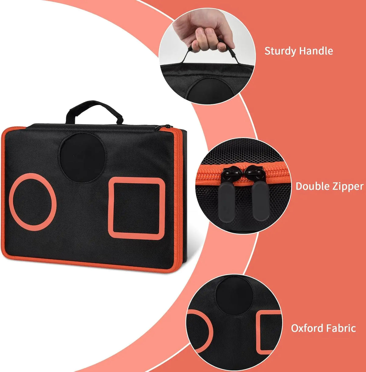 Orange Carry Case for VTech KidiStar DJ Mixer | Kids Storage Bag Kids Toy Carry Case Babs
