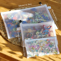 A4 A5 A6 Mesh Zipper Pouches – Clear Multi-Purpose Storage Bags Mesh Zipper Pouch Babs 3PCS