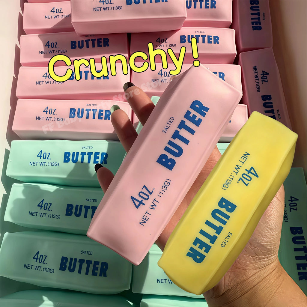 Crunchy Butter Stick Squishy Fidget Toy – ASMR Squeeze Ball Squishy Fidget Toy Babs