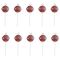 20Pcs Lollipop Resin Charms for DIY Keychains & Jewelry Making Resin Craft Charms Babs coffee-20pcs