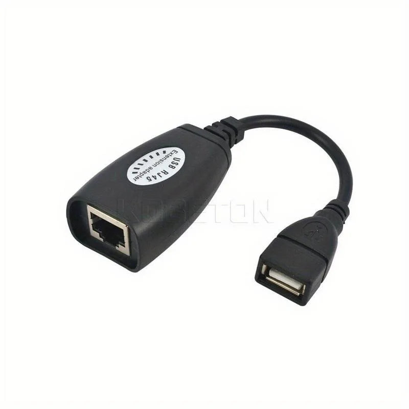 USB to RJ45 LAN Extension Adapter Extender Set – Black Network Adapter Babs