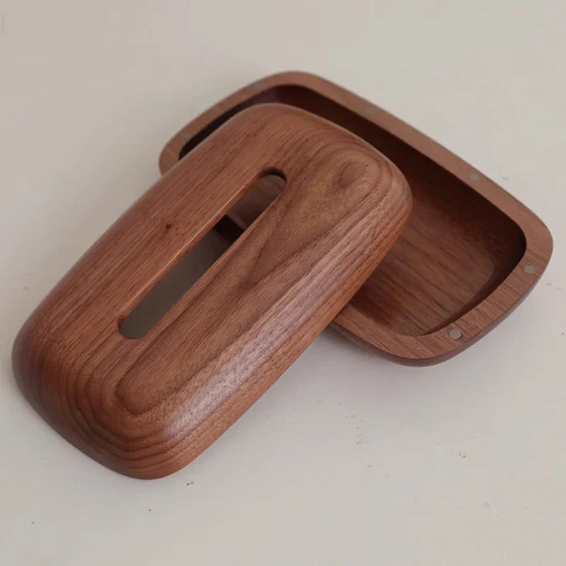 Luxury Walnut Wood Tissue Box – Modern Napkin Organizer Wood Tissue Box Babs