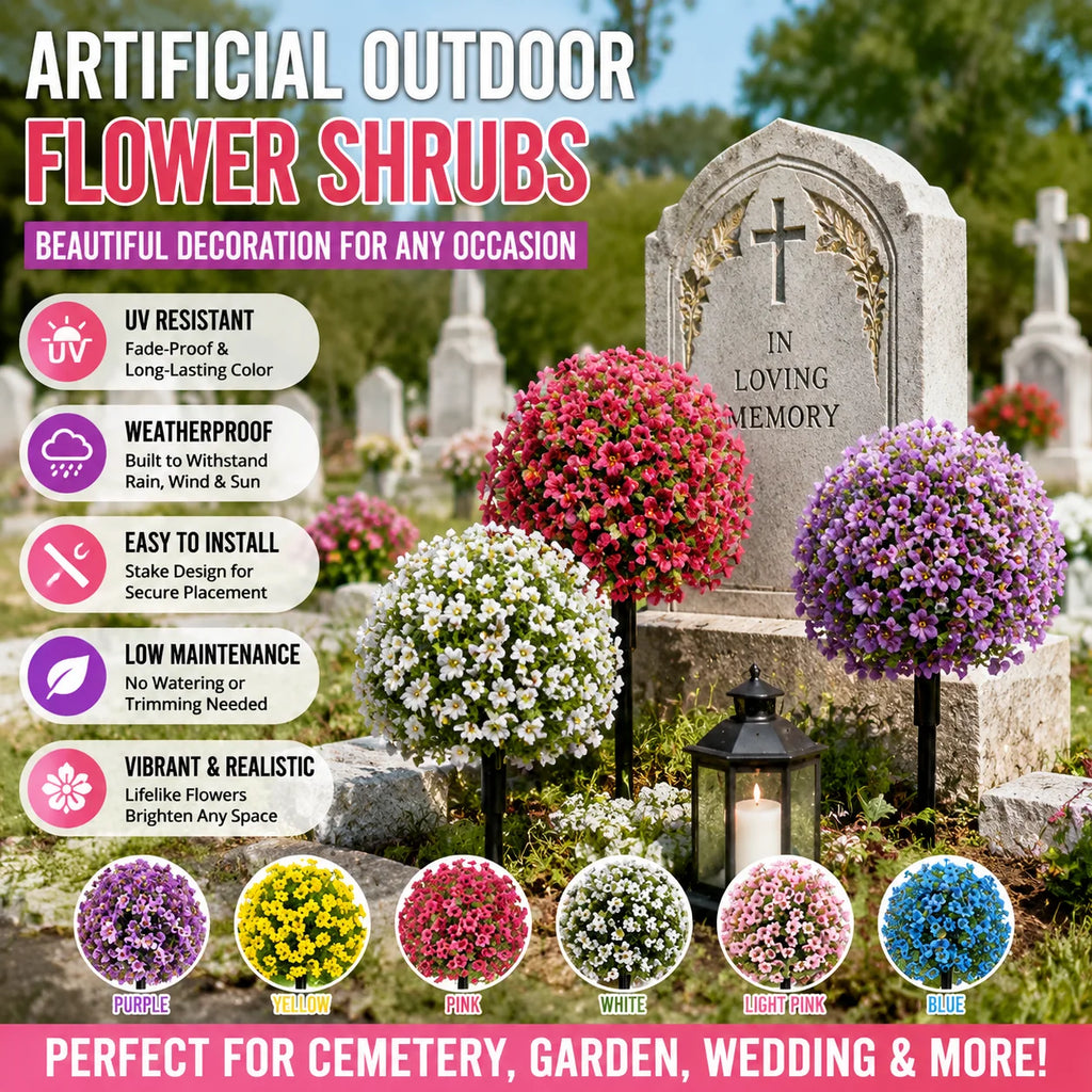 UV Fade-Proof Artificial Orchid Flowers – Garden & Home Decor Artificial Flowers Babs