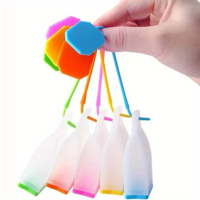 5-Piece Silicone Tea Infuser Set for Loose Leaf & Herbal Teas Tea Infuser Set Babs 5pcs set