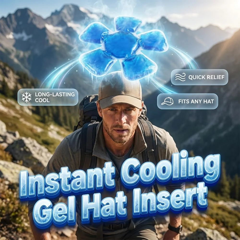 Reusable Gel Ice Pack Cooling Insert for Hats & Caps Cooling Hat Insert Babs