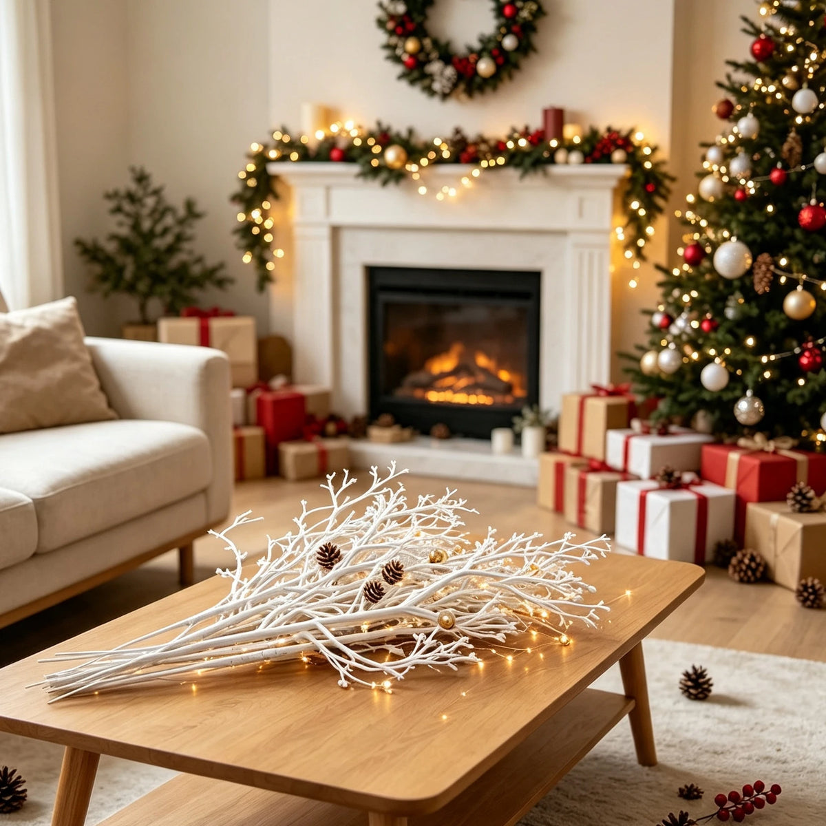 Artificial Rattan Branch Stems – Wedding, Christmas & Home Décor Artificial Branch Decor Babs
