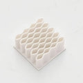 32-Slot Wave Desktop Organizer for Cosmetics, Pens & Tubes Desktop Organizer Rack Babs White-1Pc