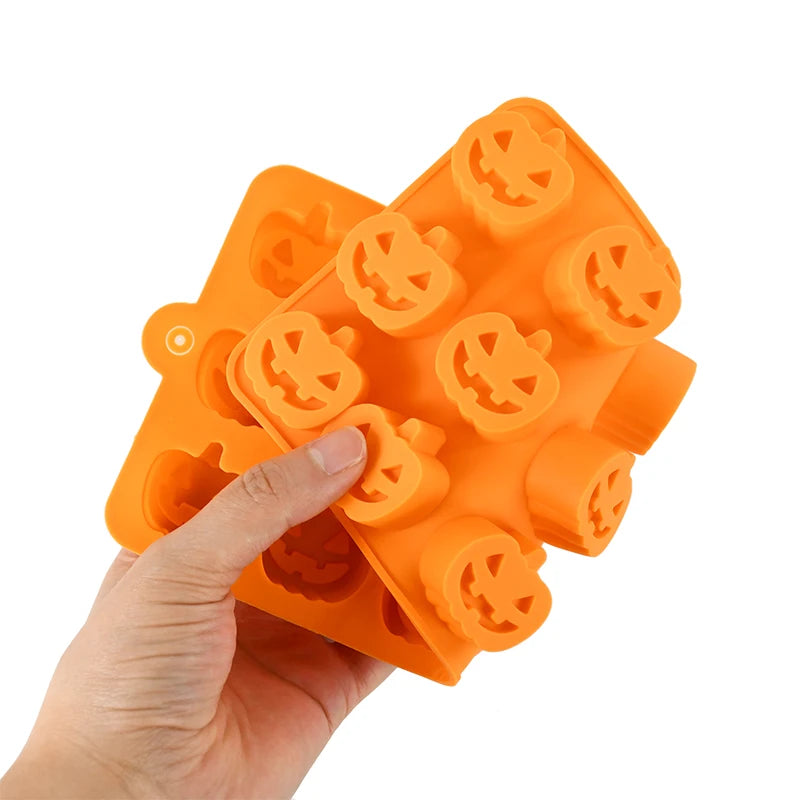 Halloween Silicone Mold – Pumpkin Ghost Bat Chocolate & Candy Silicone Baking Mold Babs