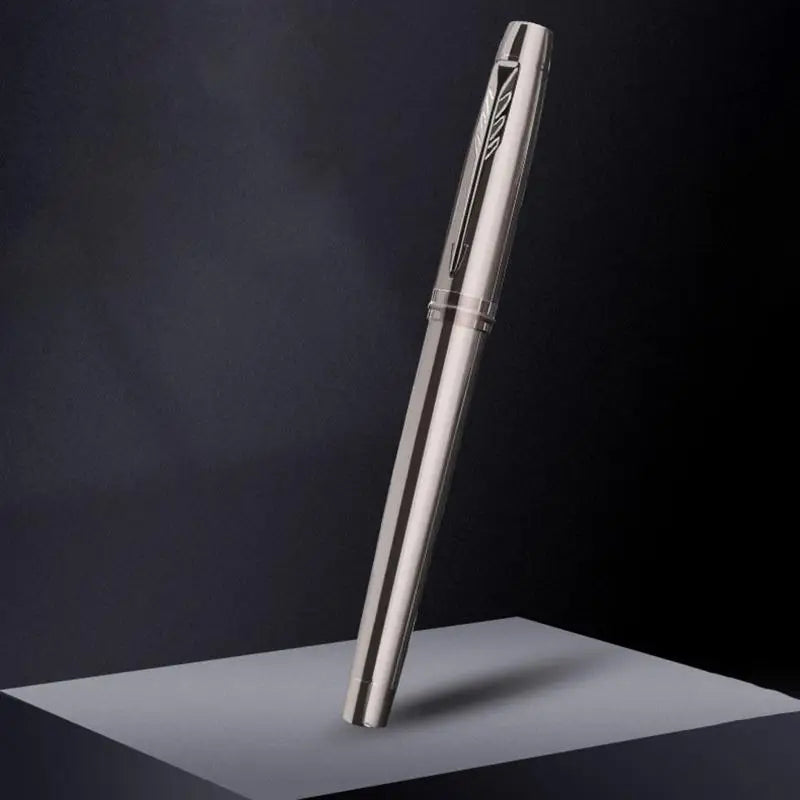 N2HAO Silver Gray Fountain Pen – Iridium 0.5mm Medium Nib Fountain Pen Babs