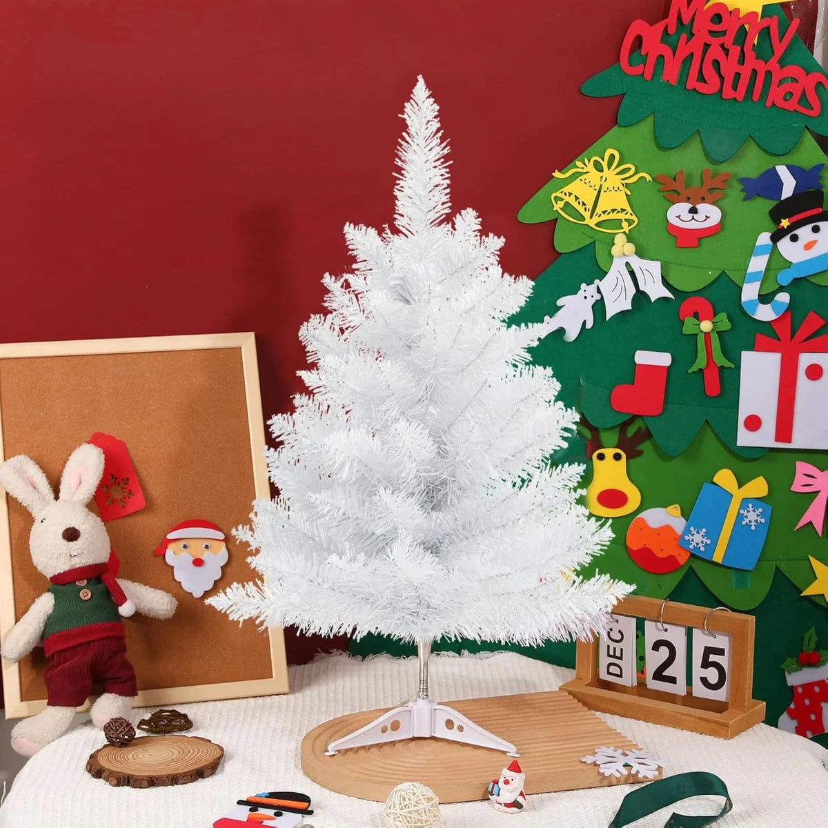 White 60cm Artificial Christmas Tree – Holiday Home Decoration Artificial Christmas Tree Babs