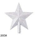 Gold Christmas Tree Top Star Ornament – 15cm & 20cm Christmas Tree Topper Babs 20cm silver