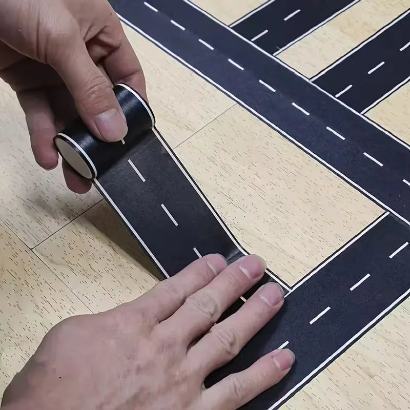 Cartoon DIY Road & Railway Paper Tape – Kids Play Tape Kids Play Tape Babs