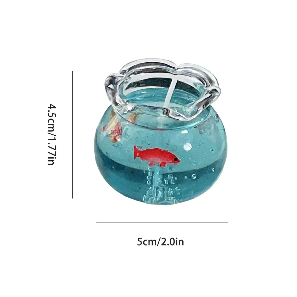 Mini Bubble Fish Tank Scented Candle – Jelly Wax Home Decor Scented Decorative Candle Babs