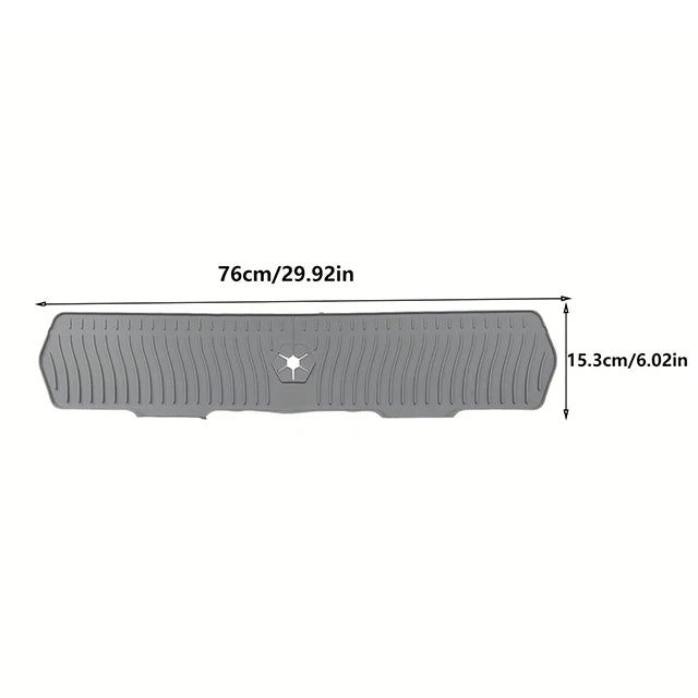 Silicone Sink Faucet Mat – Splash Guard & Countertop Protector Silicone Sink Mat Babs 76cm Gray