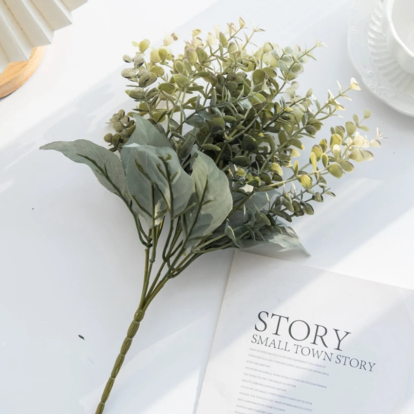 Artificial Eucalyptus Stems – Wedding & Home Décor DIY Prop Artificial Floral Stem Babs light green 1 PC