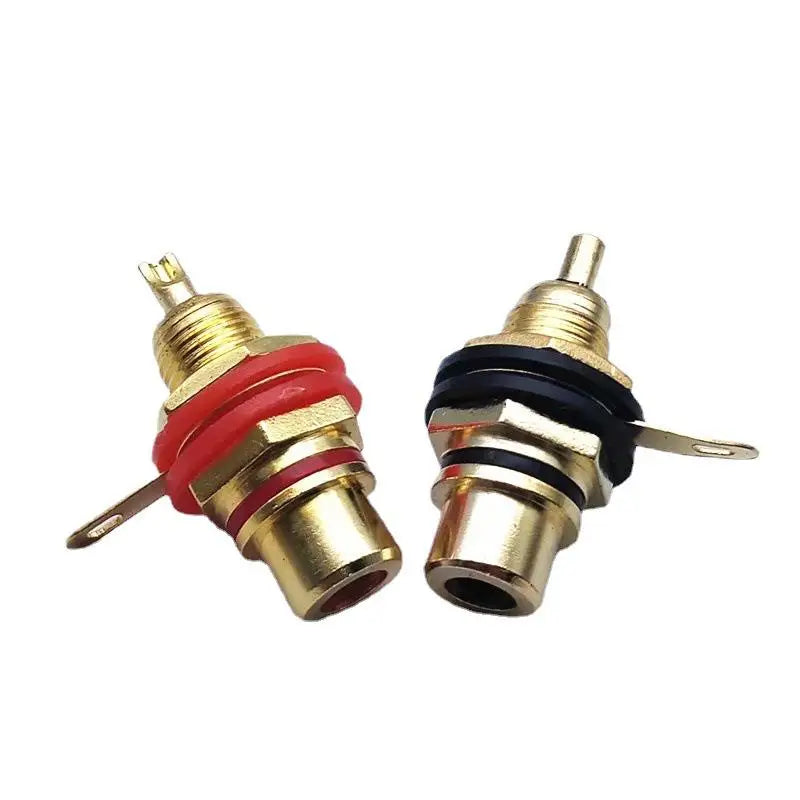 3.5mm Nickel Plated Lotus Connector Female Socket 4/10Pcs Audio Connector Babs
