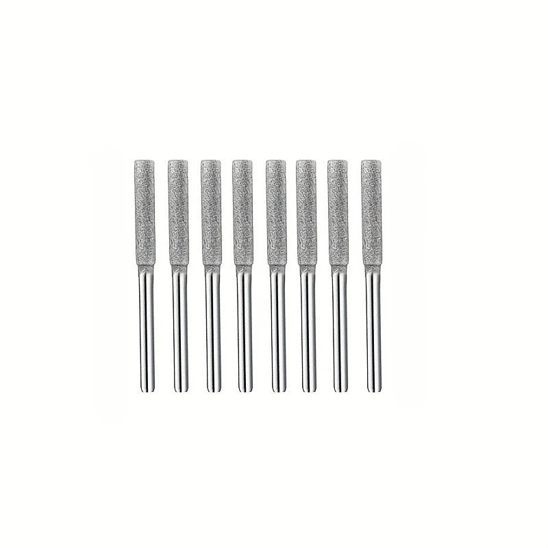 8-Piece Diamond Chainsaw Sharpener Bits – Rotary Grinding Set Chainsaw Sharpener Bits Babs