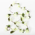 230cm Artificial Cherry Blossom Sakura Garland | Silk Vine Artificial Flower Garland Babs White 1PC