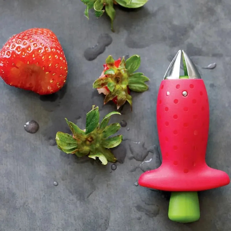 Strawberry Huller & Stem Remover – Stainless Steel Corer Tool Fruit Huller Tool Babs