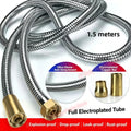 Flexible Stainless Steel Shower Hose – Waterproof Bathroom Pipe Shower Plumbing Hose Babs 1.5 meters