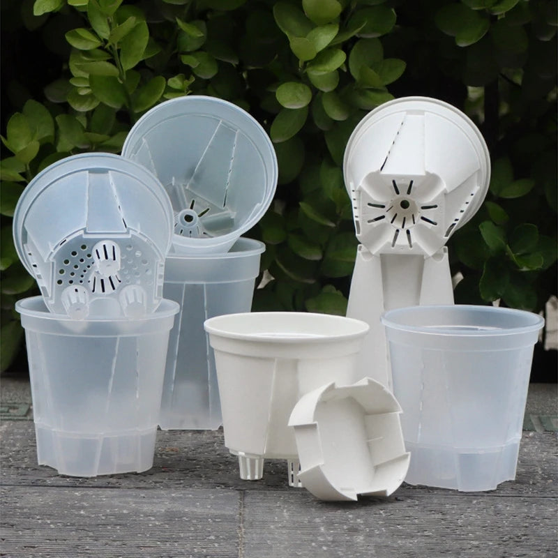 Transparent Self-Watering Orchid Planter – Breathable Lazy Pot Self-Watering Planter Babs