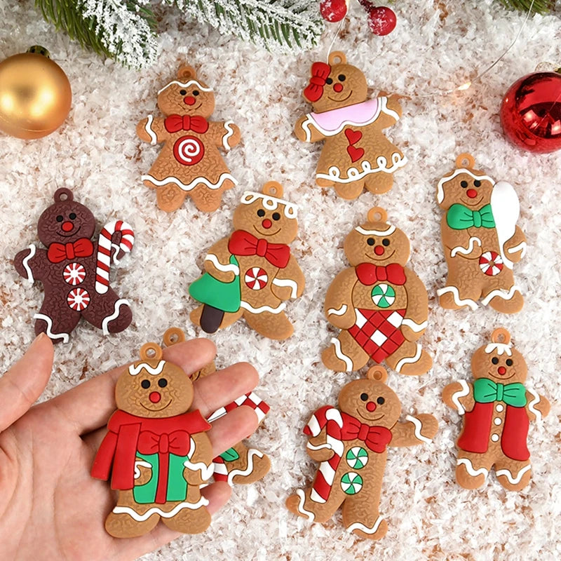 Gingerbread Man Christmas Tree Ornaments – Hanging Pendants Christmas Tree Ornaments Babs