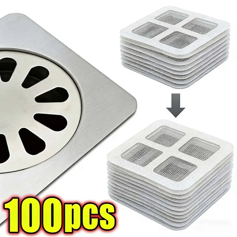Disposable Drain Hair Catcher Anti-Insect Mesh Stickers | Shower Drain Hair Catcher Babs