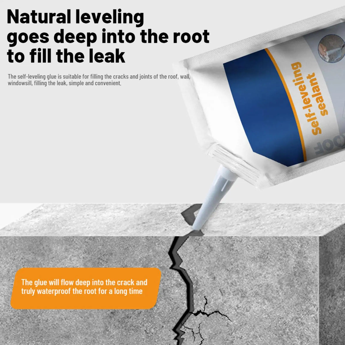 Heavy-Duty Concrete Crack Repair Grouting Adhesive 500ml Concrete Crack Sealant Babs