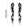 Flame Reflective Waterproof Stickers for Motorcycle & Car Motorcycle Car Decal Babs Black