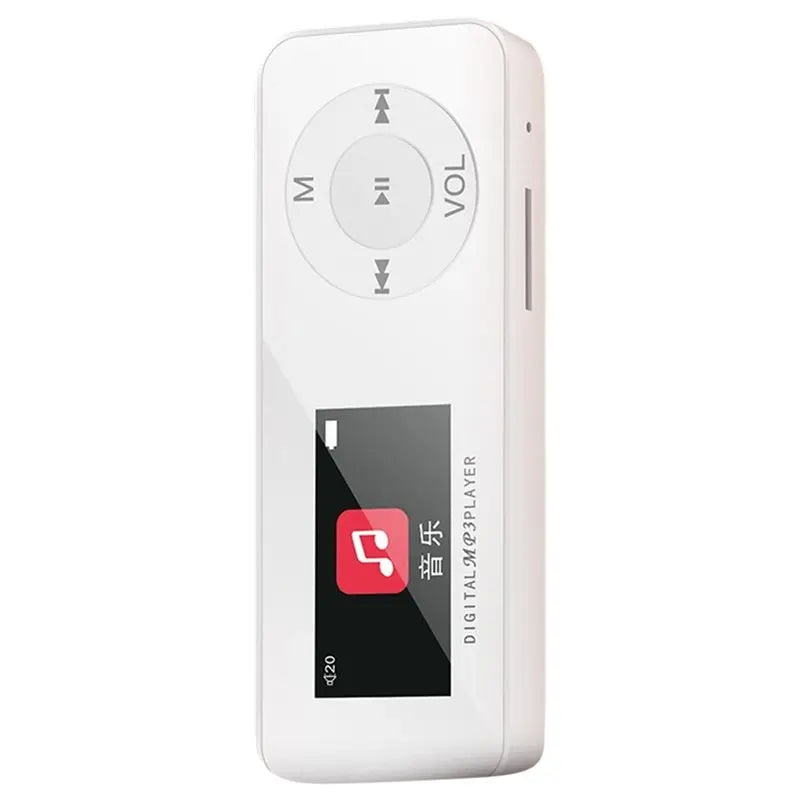 Portable MP3 Player with Screen, Built-In Speaker & FM Radio Portable MP3 Player Babs Black