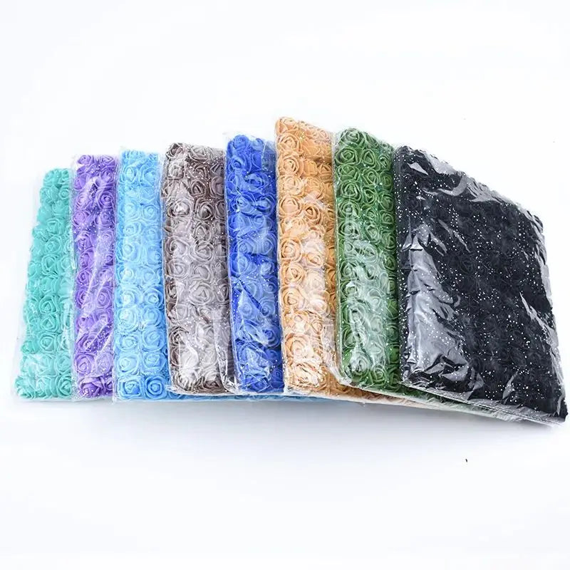 144pcs Artificial Foam Rose Heads for Wedding & Home Décor DIY Artificial Flower Heads Babs