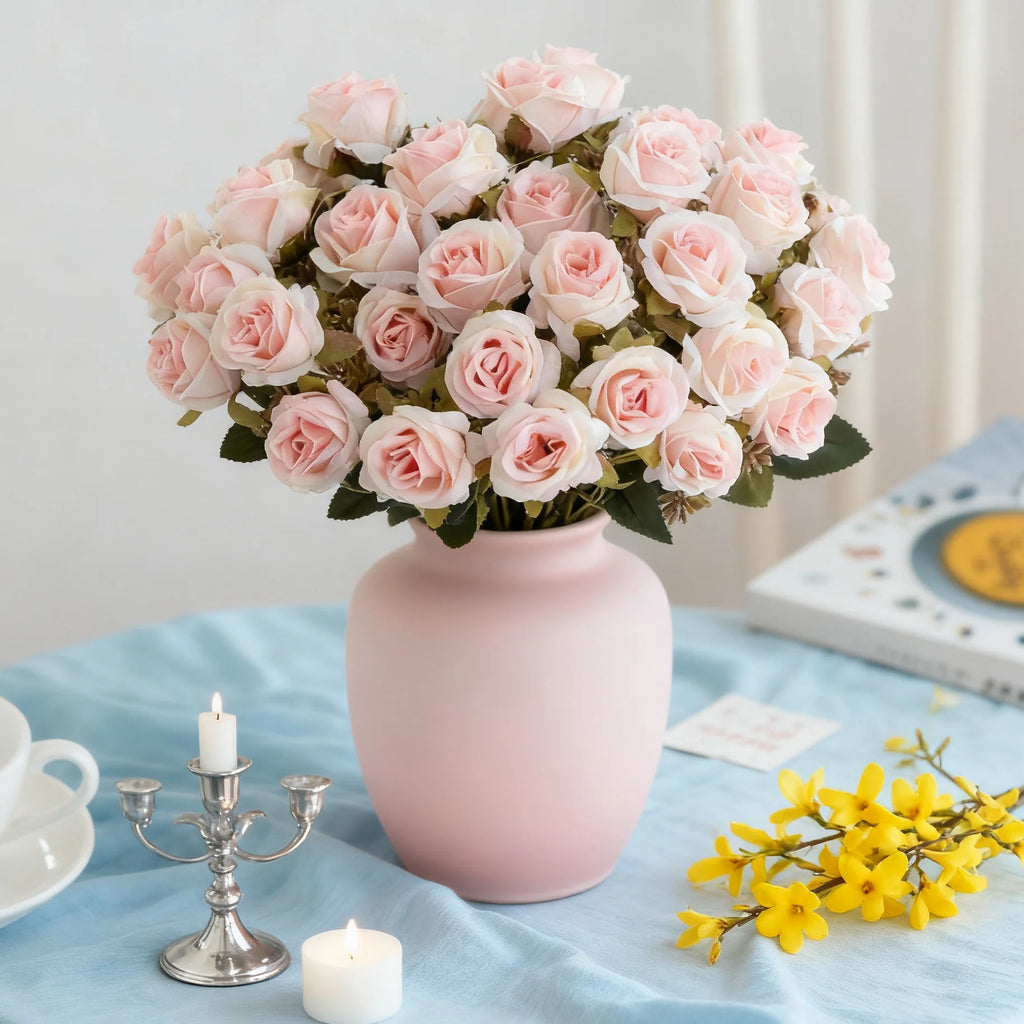 Artificial Silk Rose Bouquet – Wedding & Home Décor Artificial Flower Bouquet Babs