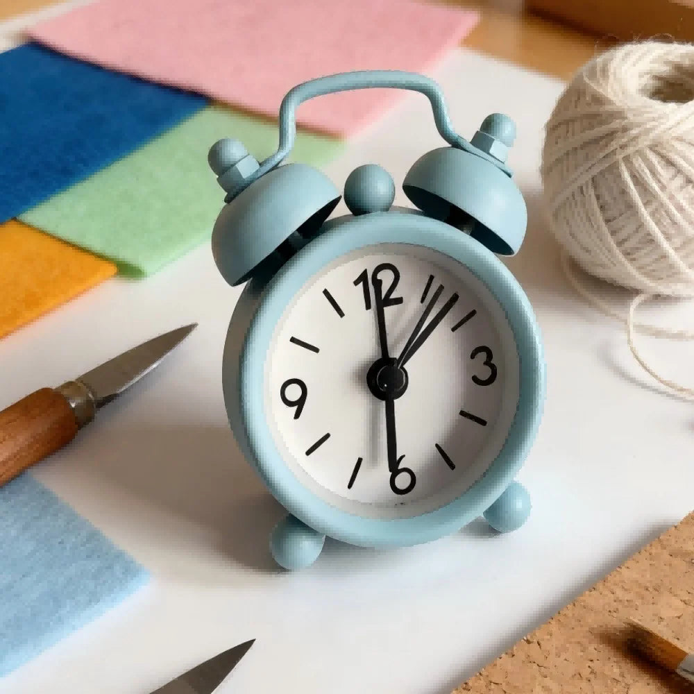 4cm Mini Metal Alarm Clock – Cute Compact Desk Clock Gift Mini Alarm Clock Babs