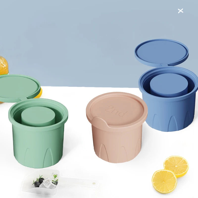 Silicone Cylinder Ice Cube Mold with Lid for 20/30/40oz Tumblers Silicone Ice Cube Mold Babs